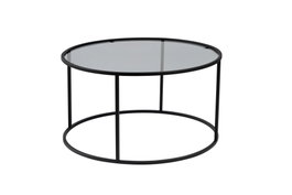 Nordure Mesa de Café 80 Negro, Gris